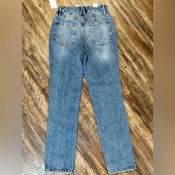 Good American Good Curve High Waist Straight Leg-NWT - Picture 4 of 6